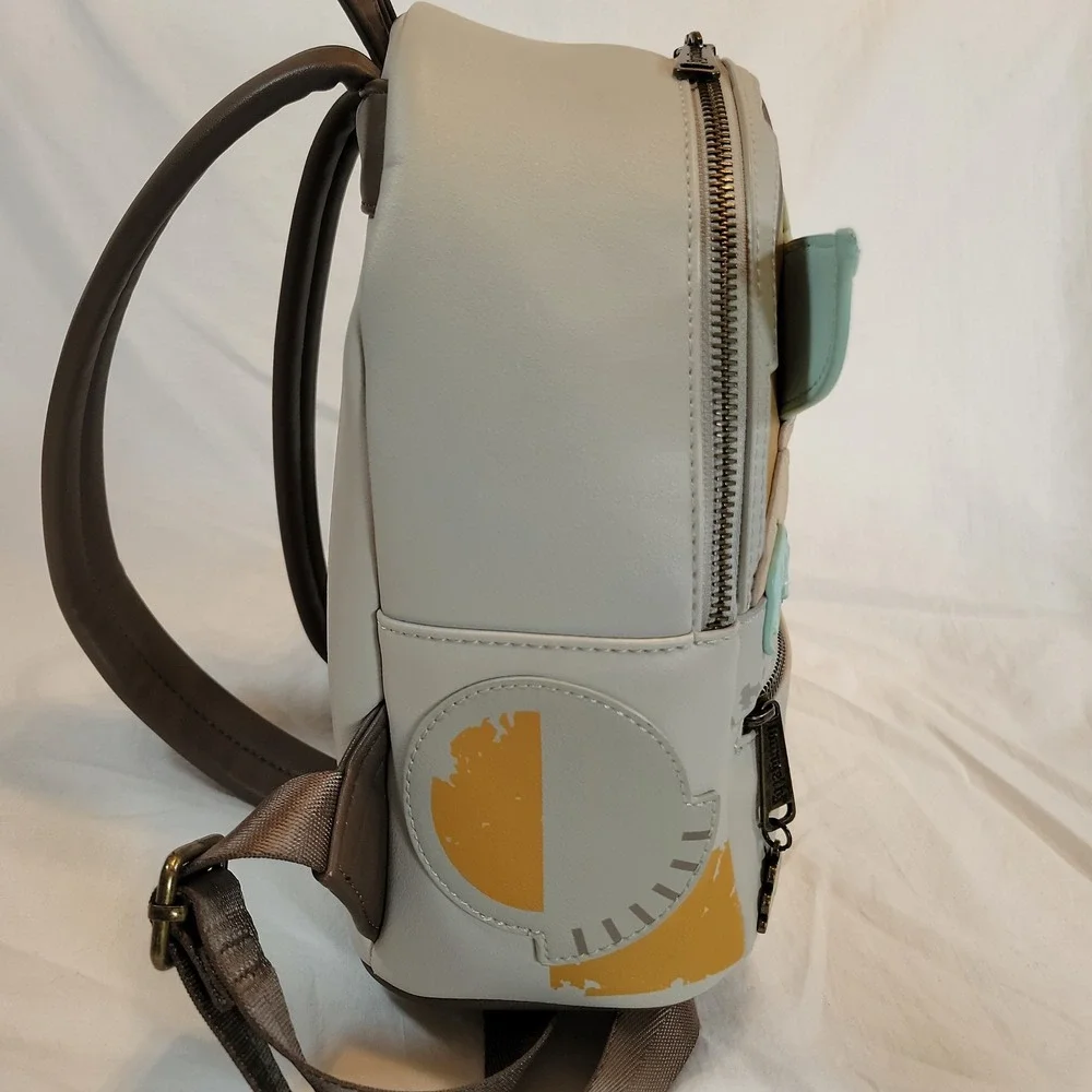 Loungefly Star Wars The Mandalorian Grogu Baby Yoda Mini Backpack OS Tan Green